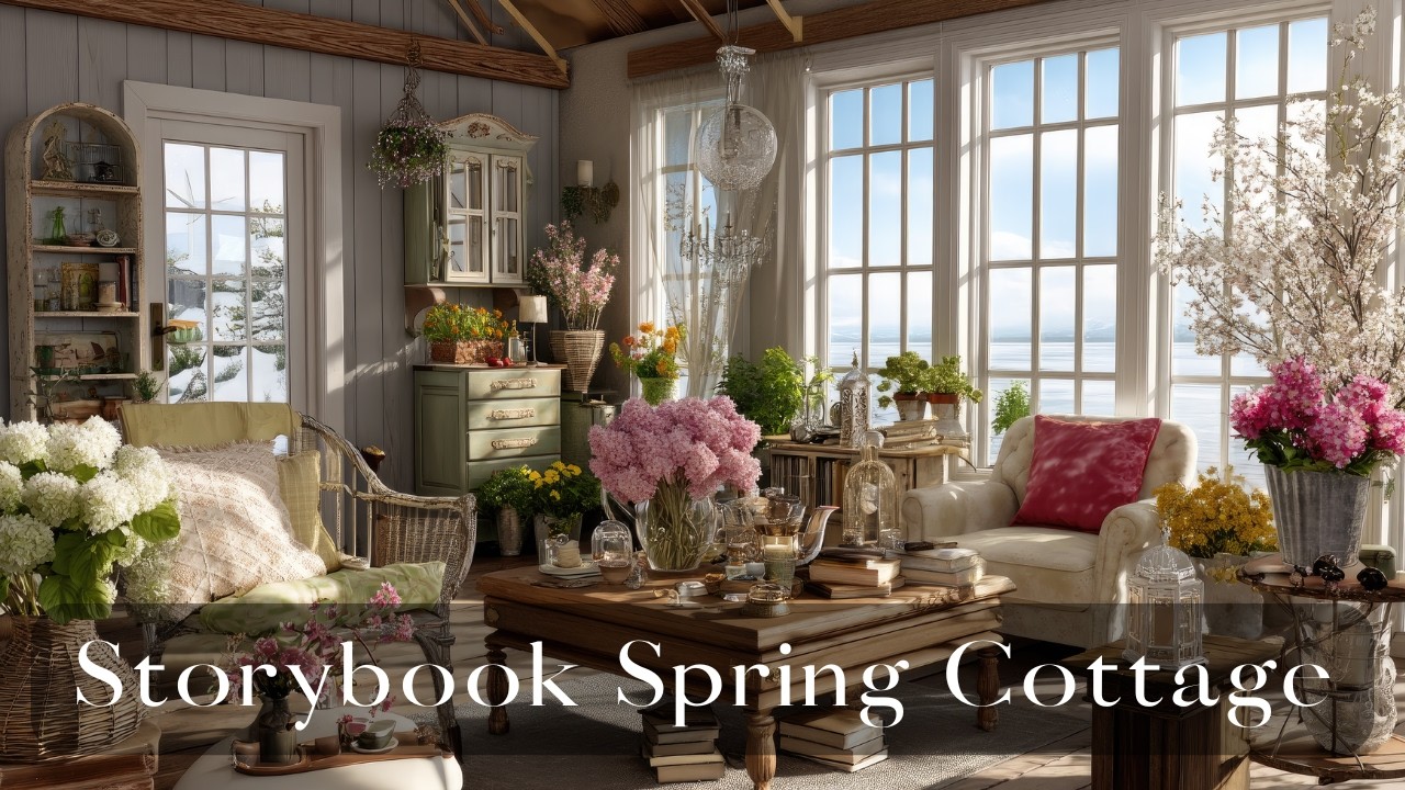 Storybook Spring Cottage 🌼| Cozy Rustic Vintage Farmhouse Decor in a Small Space