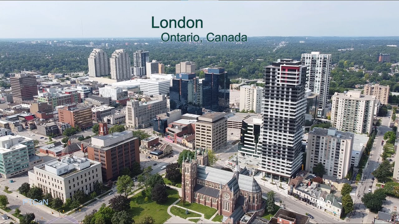 London (Ontario, Canada), Central, North, Highland, Argyle, Westmount Drone Aerial View Summer 2021