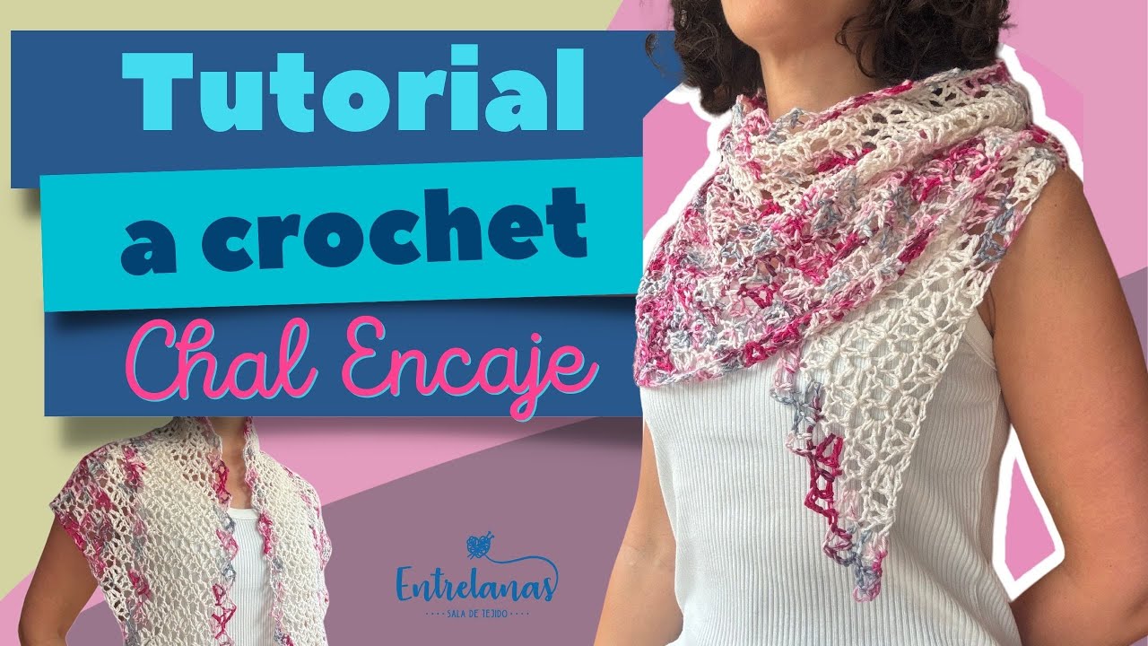 Como tejer un chal a crochet con la técnica Córner to Córner C2C Gratis! Chal Calado