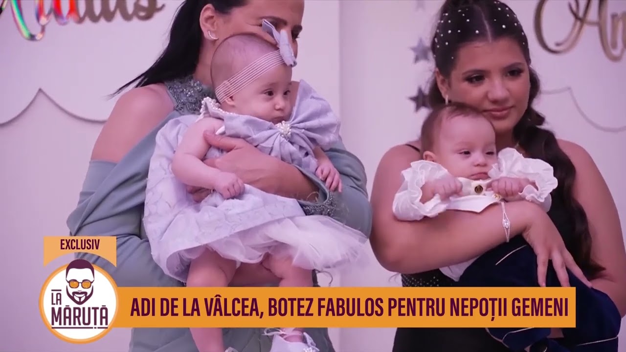 Adi de la Vâlcea, botez fabulos pentru nepoții gemeni