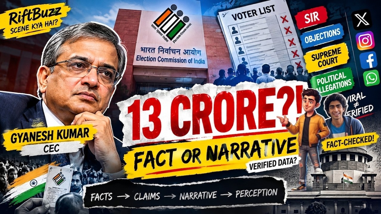 ECI Controversy: FACT vs CLAIM vs NARRATIVE | Rift Buzz SCENE KYA HAI?
