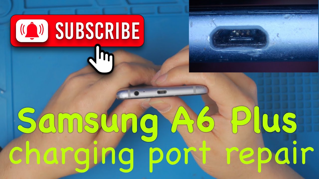 Samsung A6PLUS charging port repair,  Come sostituire connettore ricarica A6 plus