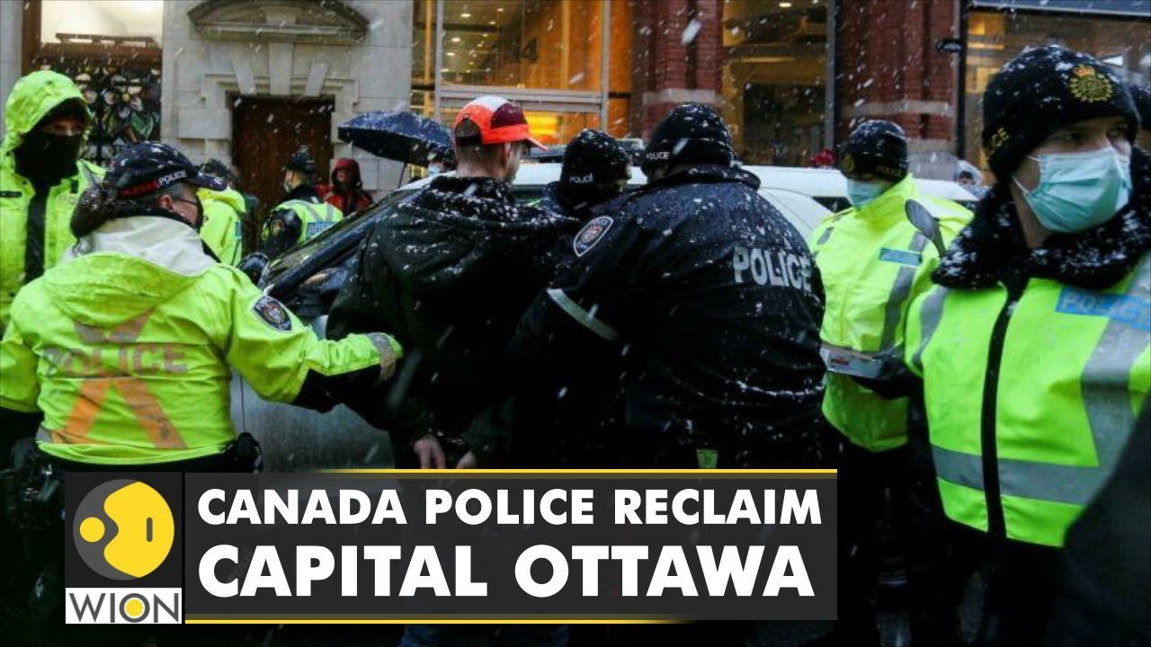 Freedom convoy protests ends, police reclaim Canadian capital Ottawa | World English News | WION