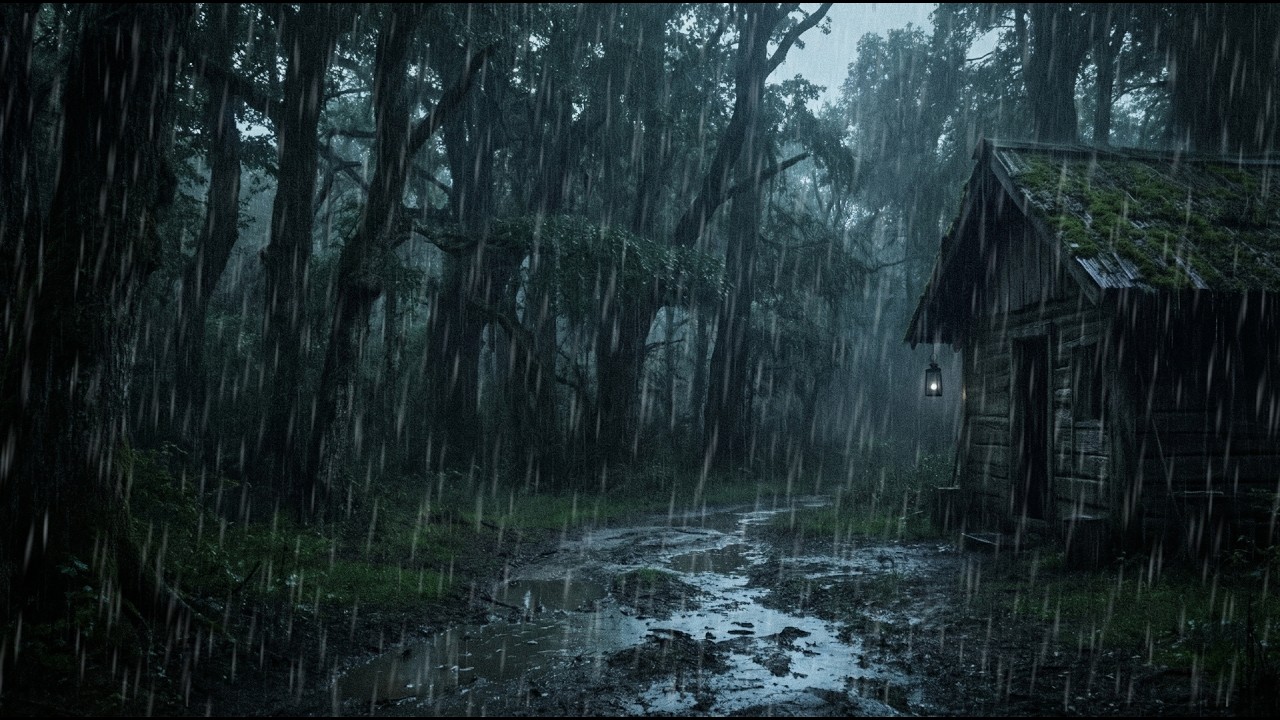 1 Hour of Deep Healing with the Sound of Thunderstorms at Night in an Old House. Relax the Mind