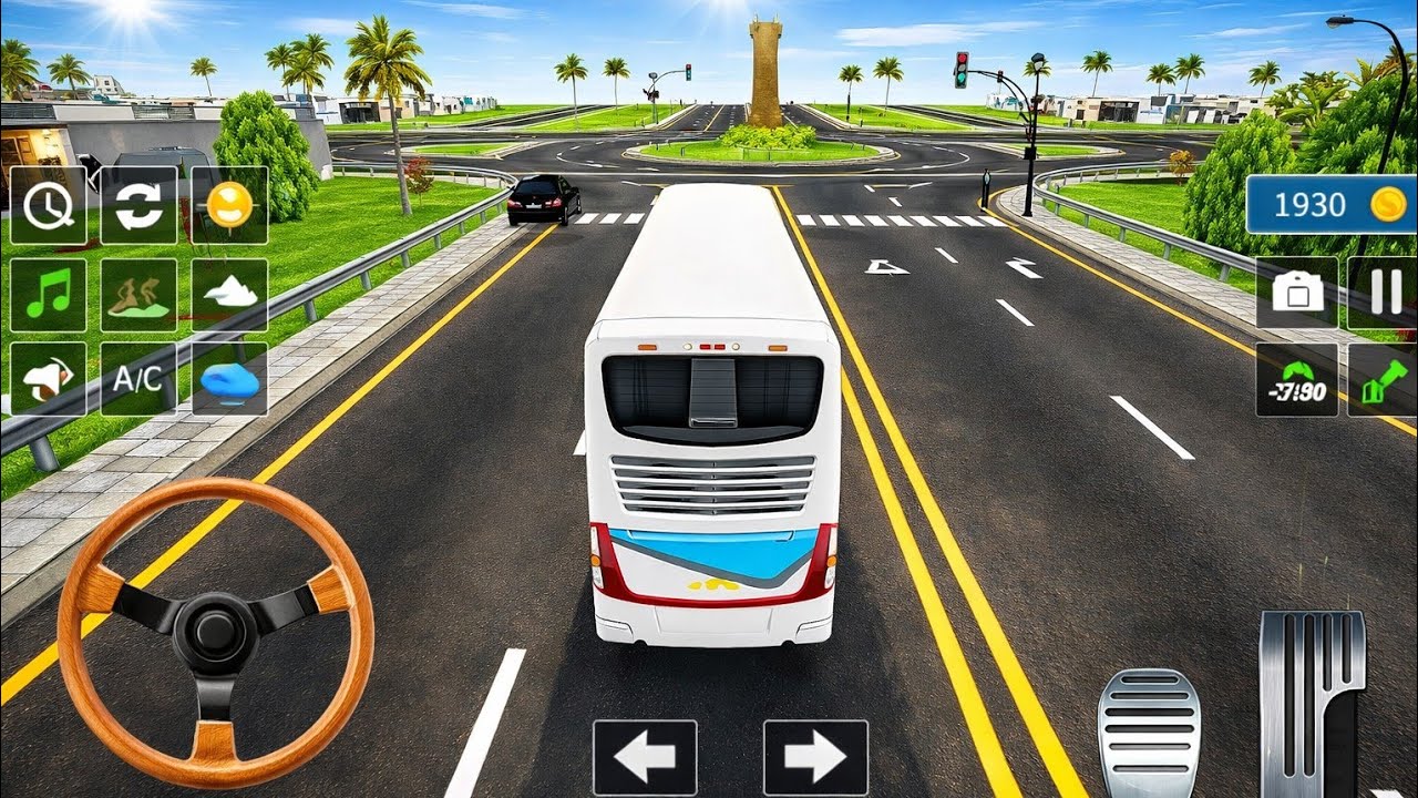 👀 बस वाला गेम 🎮 real highway bus simulator 3D game video#virap video#treanding video#sadgamer