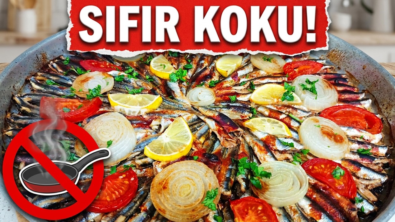 No More Frying Smell! Oven-Steamed Anchovies 🐟🔥 –Kızartma Kokusuz! Fırında Hamsi Buğulama Tarifi 🔥