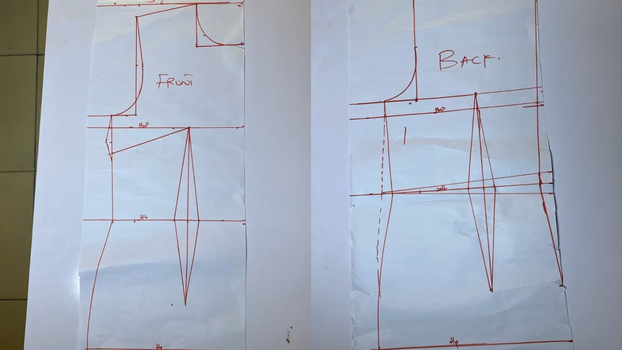 How to draft a basic bodice pattern for beginners.detailed tutorial 
