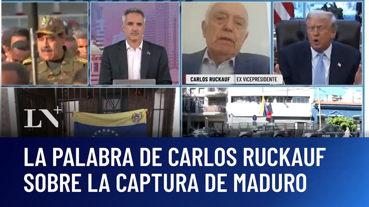 EE.UU. capturó a Maduro: la palabra de Carlos Ruckauf, ex vicepresidente