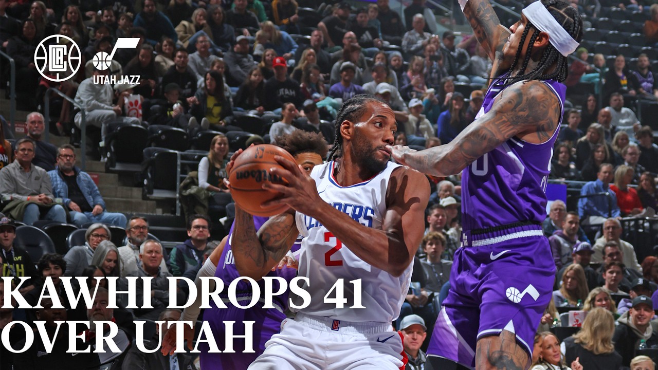 Kawhi Leonard Drops 41 Points In Win Over Utah | LA Clippers