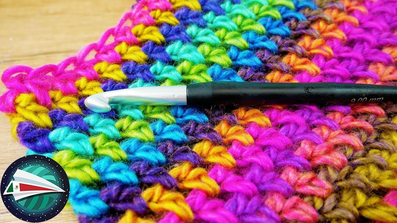 Tejido para principiantes | Chal para otoño en colores espectaculares | Aprende a tejer