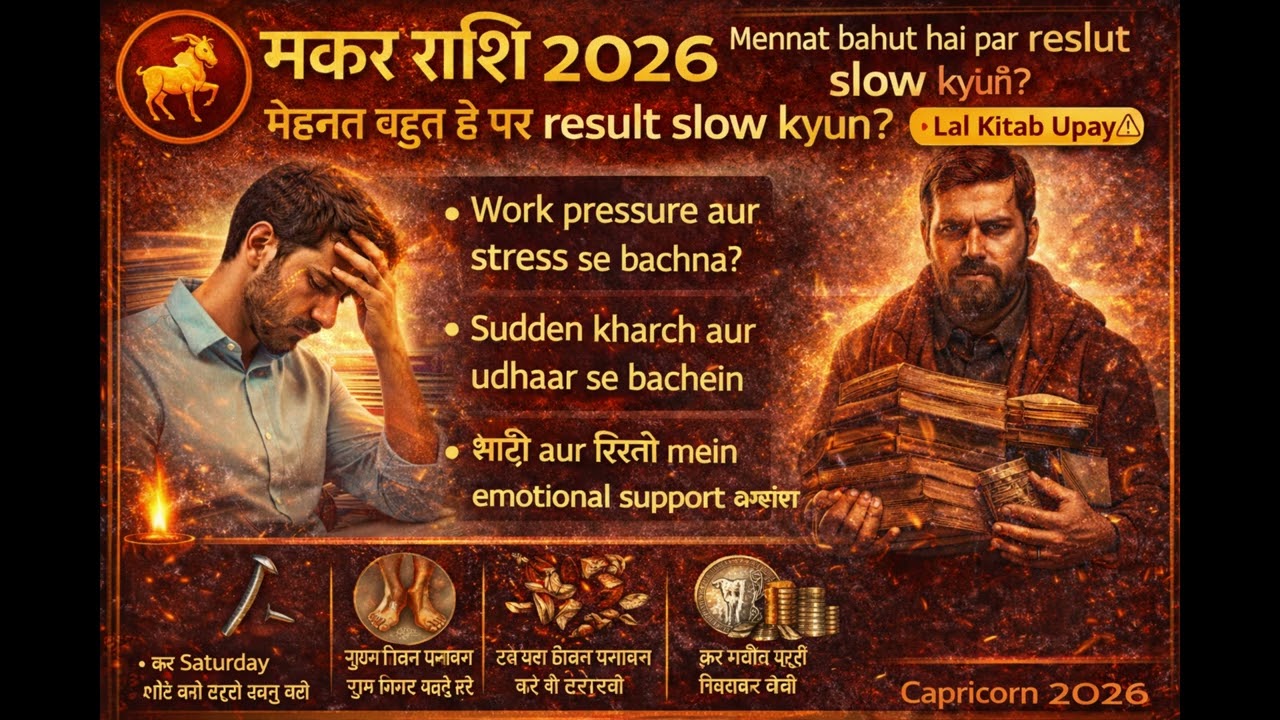Makar Rashi 2026: Paisa Aayega Par Rukega? Lal Kitab Upay Zaroor Dekho