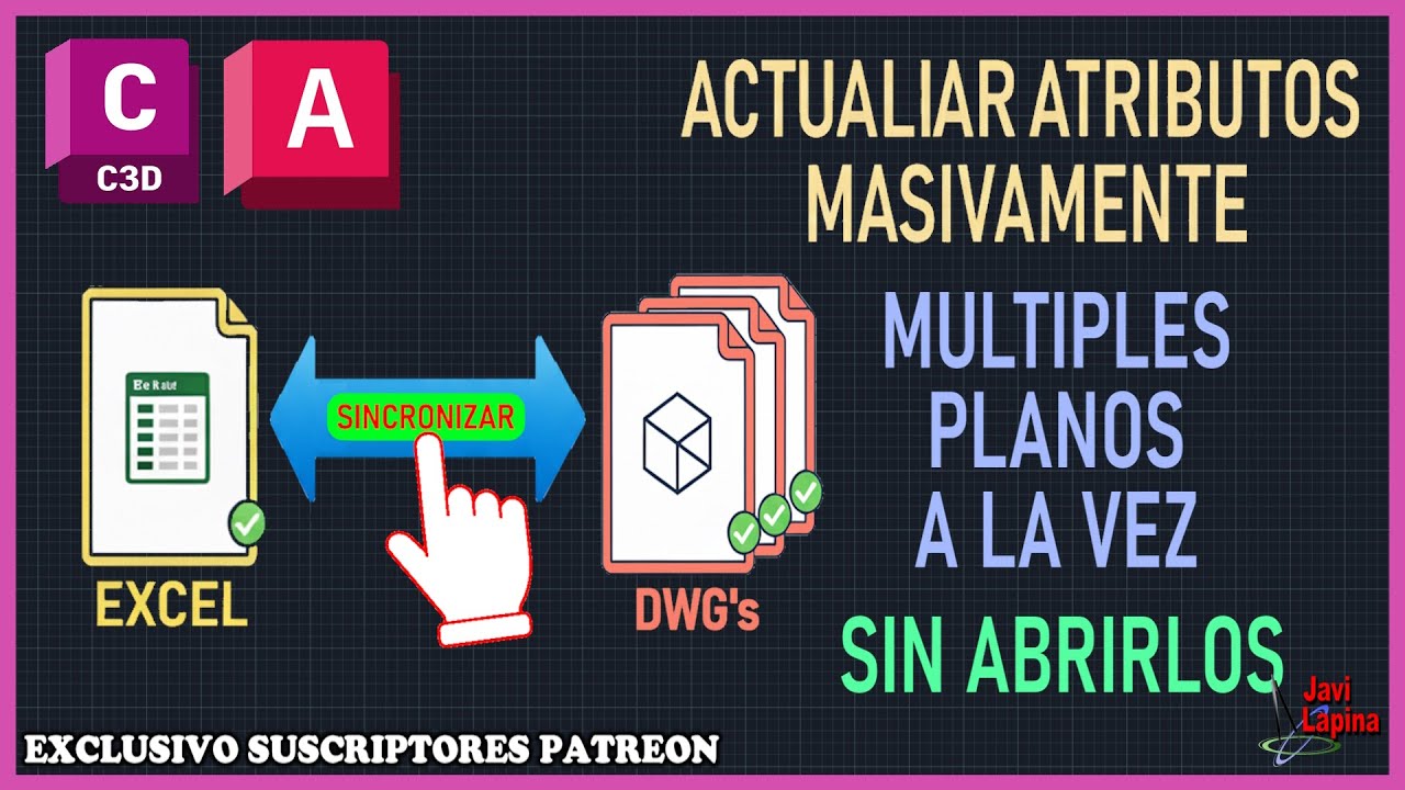 Cambia titulos de planos desde Excel sin abrir un solo DWG Autocad Civil 3d