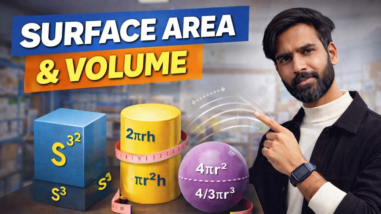 Surface Area | Cube, Cuboid & Cylinder | Complete Concept