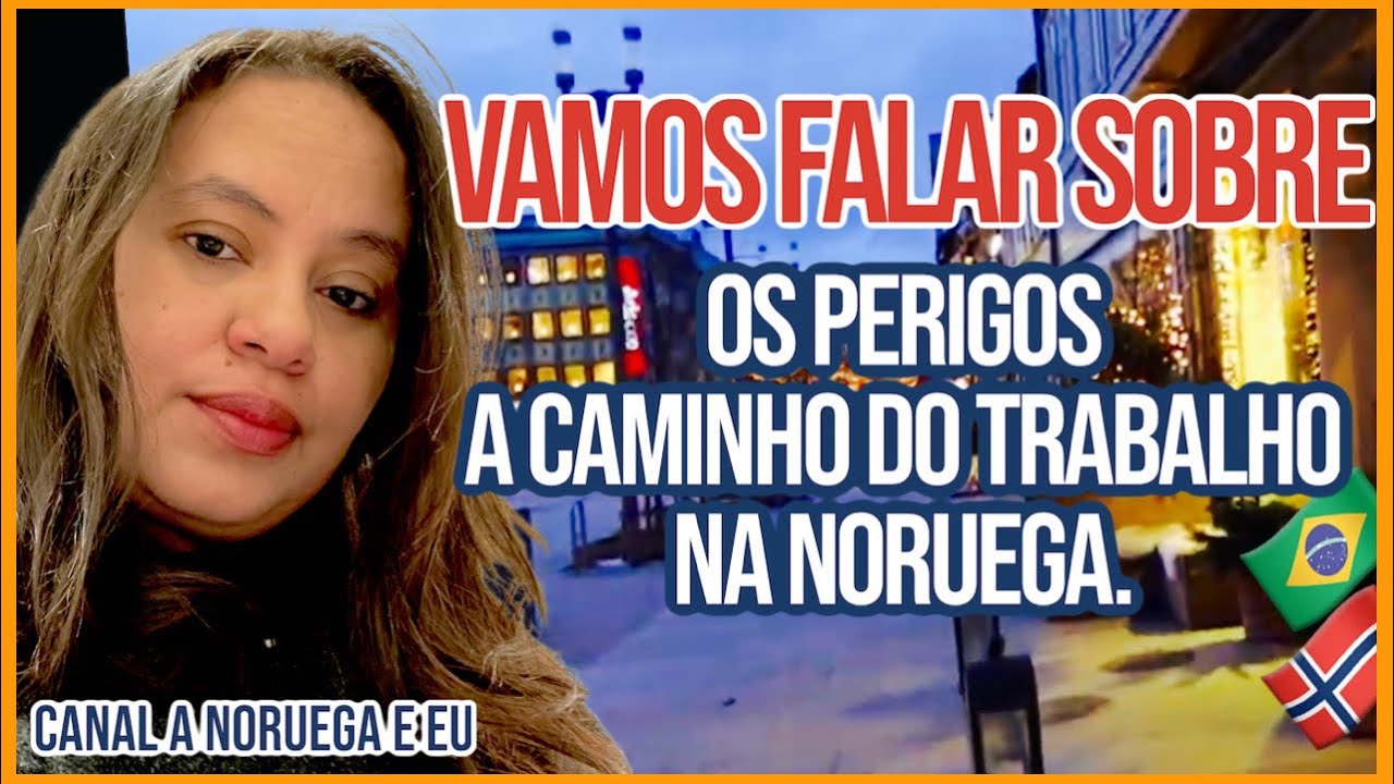 NOITE 24 HORAS E OS PERIGOS QUE ENFRENTO A CAMINHO DO TRABALHO NA NORUEGA// VIDA NO EXTERIOR
