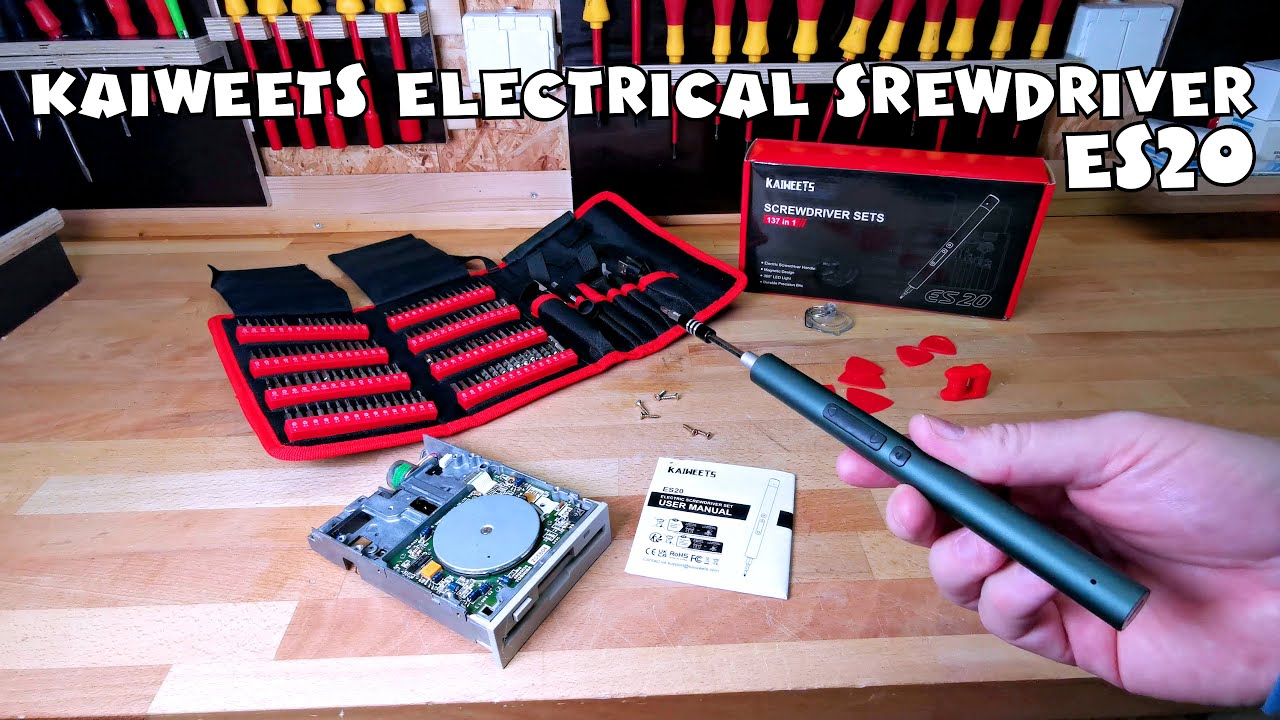 KAIWEETS ES20 Electric Screwdriver Set 137 in 1 Cordless Precision Power Screwdriver Kit