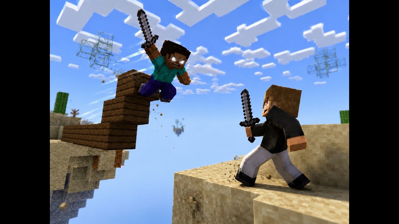 Dos mancos Jugando Minecraft ;V