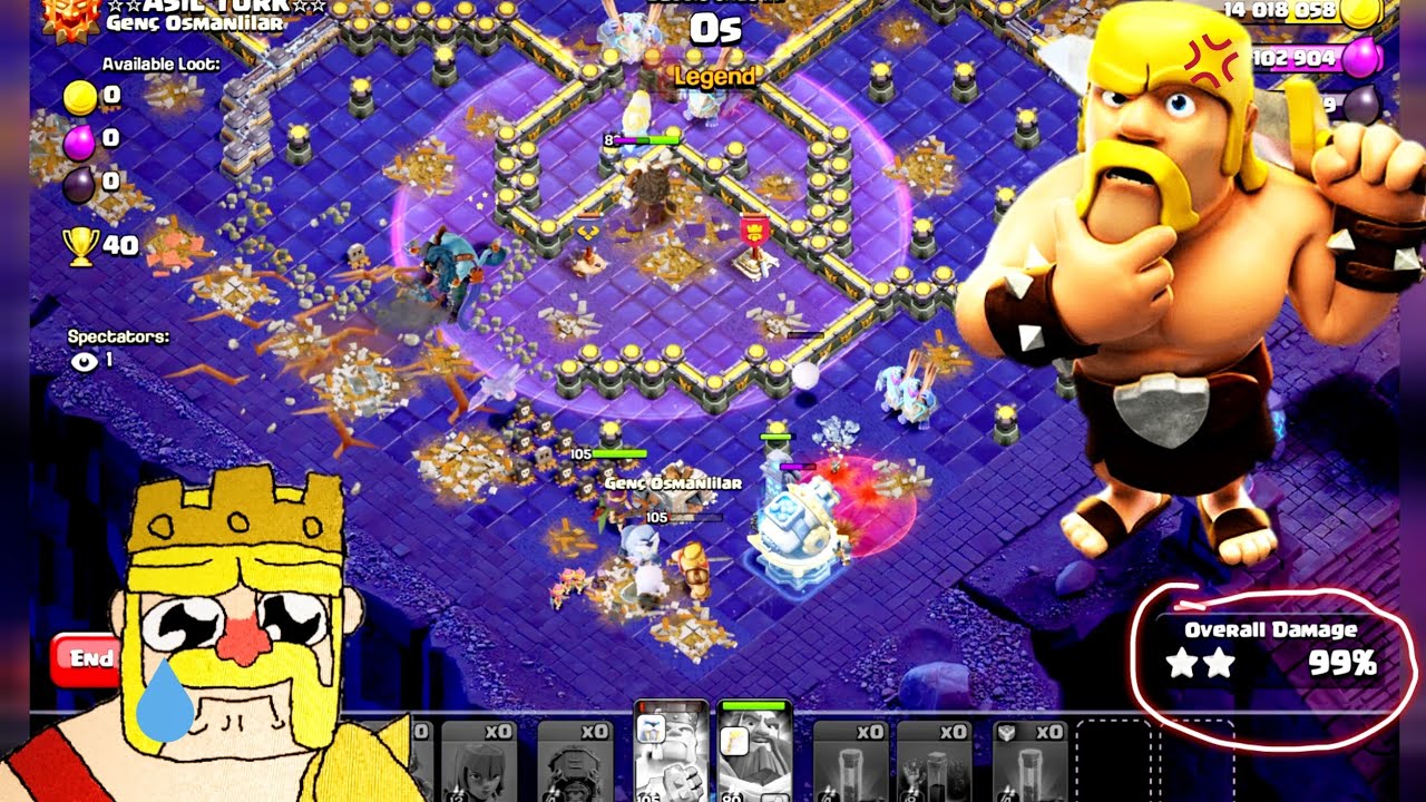 When bad luck in peak Legend league attacks is like this #legend #clashofclans #coc