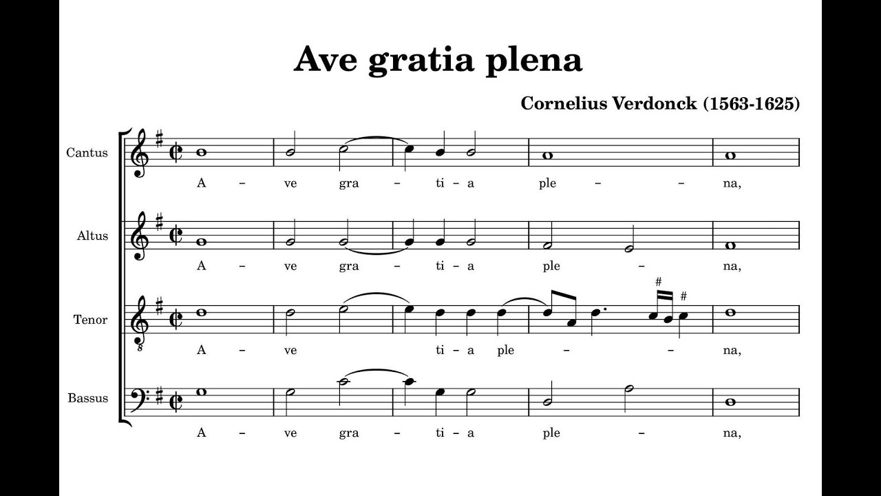Verdonck, Cornelis (1563 -1625) Ave Gratia Plena (1584).
