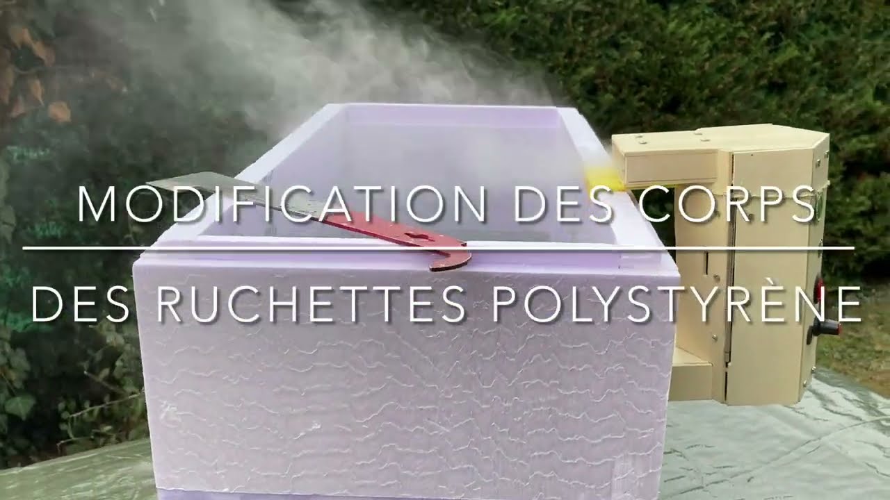 Modification des corps de ruchettes polystyrène