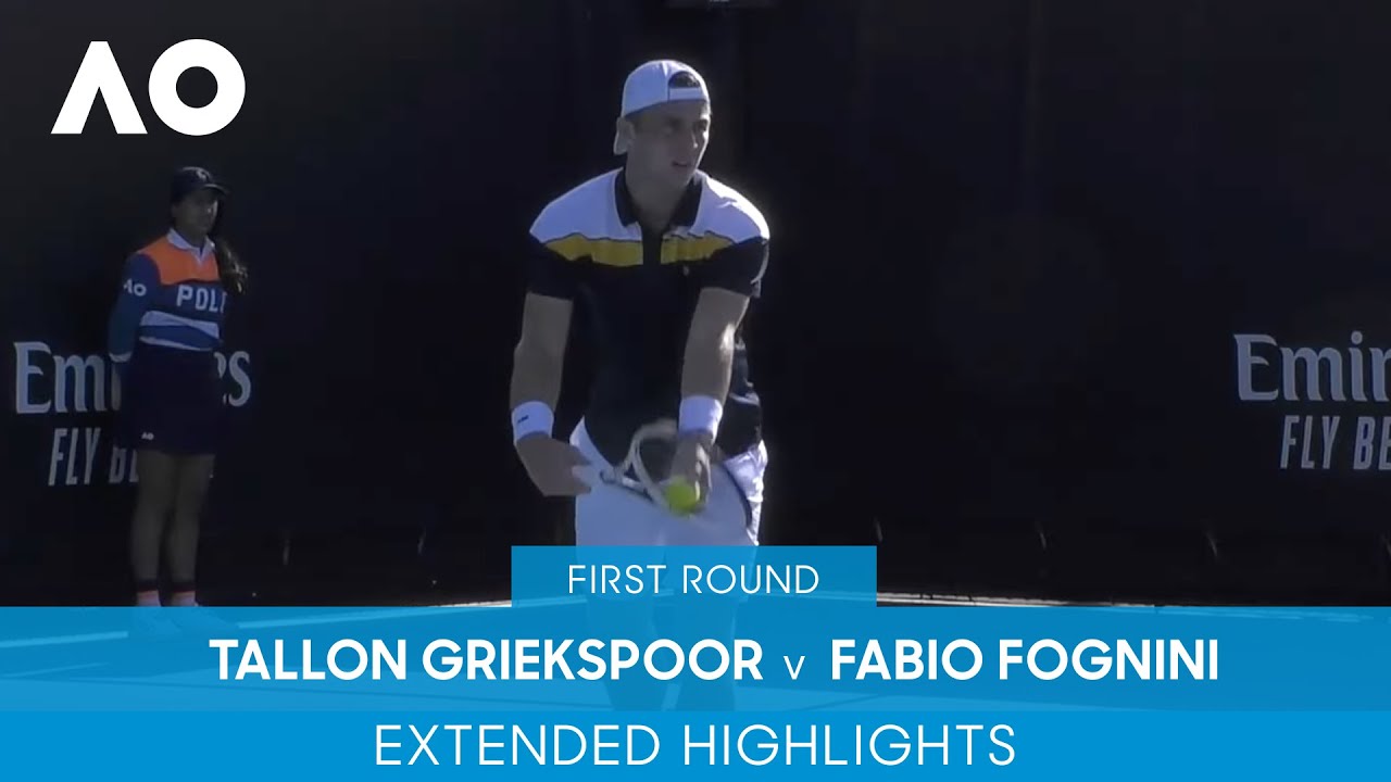 Tallon Griekspoor v Fabio Fognini Extended Highlights (1R) | Australian Open 2022