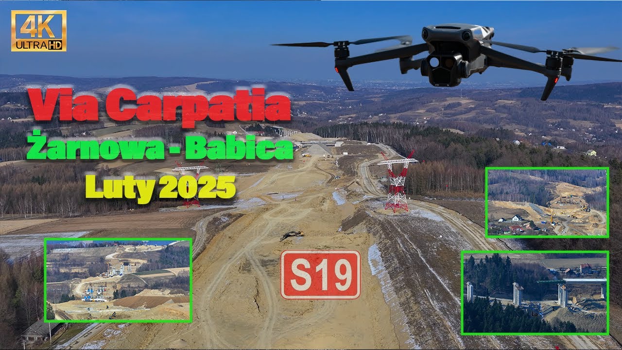 Budowa #ViaCarpatia #S19 Luty 2025 | Wiadukty i estakady | Nowe ujęcia #podkarpacie #rzeszów