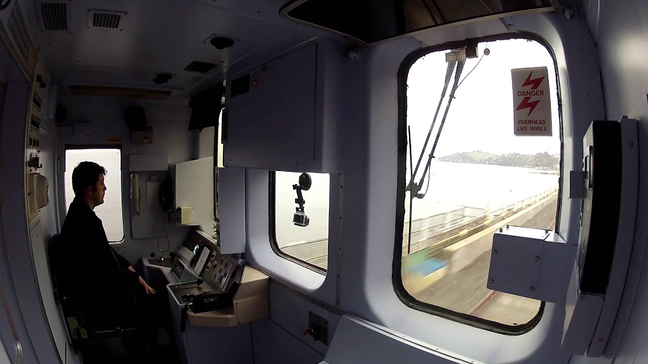 In cab footage going through Dawlish - 5.24am out of Bristol