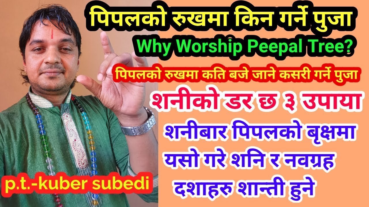 नवग्रह र शनि ग्रहकाे पिडामा शनीबार बिहानै पिपलकाे रुखमा यसाे गर्नुस ग्रहकाे  छु मन्तर | kuber subedi