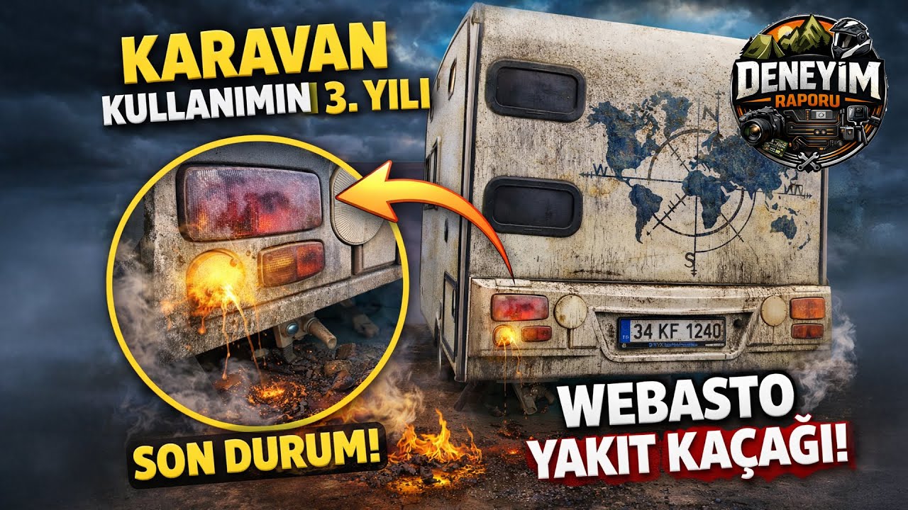 3 Yıllık Çekme Karavanın Son Durumu / Mazot Kaçağını Çözdük