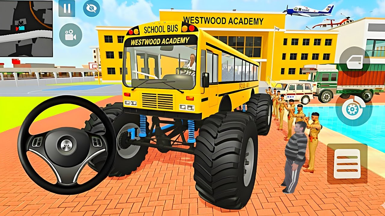🤑Indian Thift Auto Simulator🤩Indian Showroom Purchase😯Modified Monster School Bus And Bike🥳Game