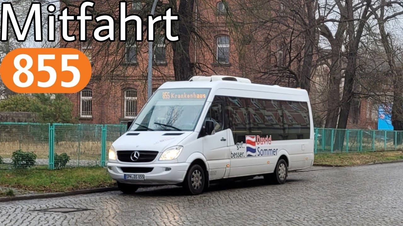 Mitfahrt | Mercedes-Benz Sprinter City 65 | Linie 855 | Forst (Lausitz), Busbahnhof ↺