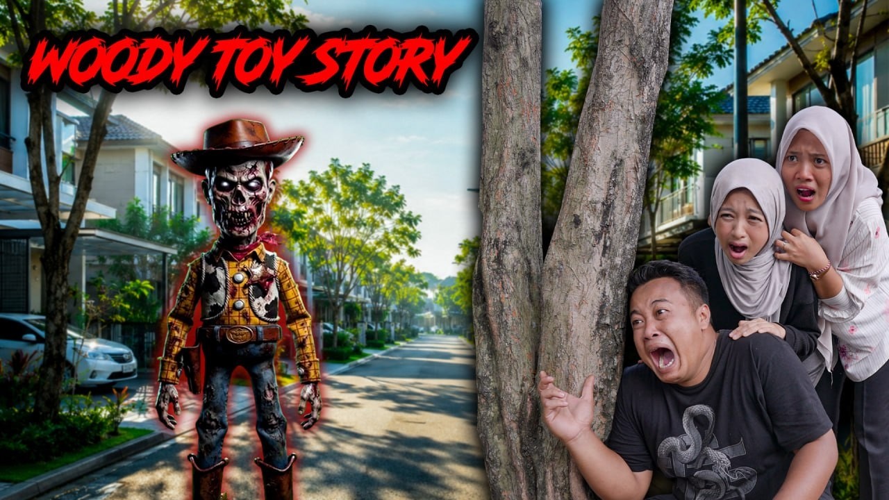 Drone Captures Woody from Toy Story in the Real World