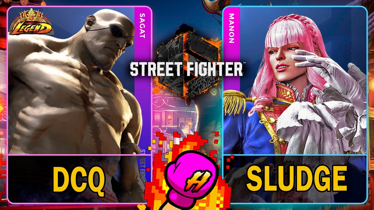 SF6 DCQ (SAGAT) VS Sludge (MANON)🥊Street Fighter 6🥊スト6🥊4K 60ᶠᵖˢ