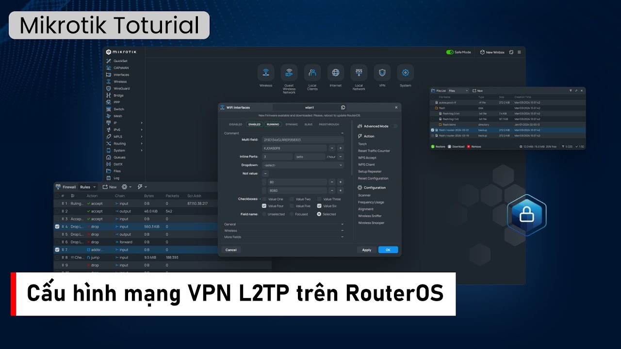 [VPN] Cấu hình mạng VPN L2TP/IPSec Client To Site trên router MikroTik | Mikrotik Viet Nam