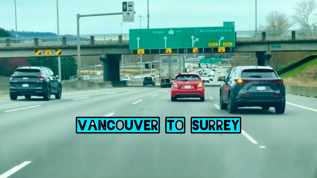 Scenic Drive Vancouver to Guildford Surrey VIA Portman Bridge