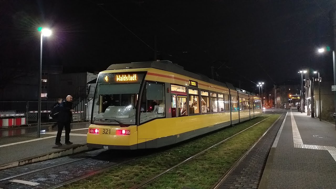 Mitfahrt Linie 4 | Abschnitt: Durlacher Tor - Kriegsstraße - Europaplatz | Straßenbahn Karlsruhe