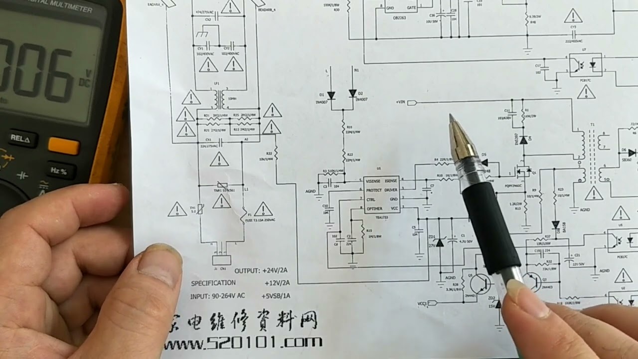 维修液晶电视电源板，掌握方法很重要，按照这种思路维修轻松搞定