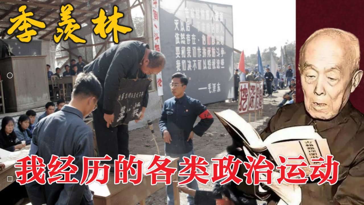 季羡林： 我经历的各类政治运动  ##文革反右     (中文字幕)