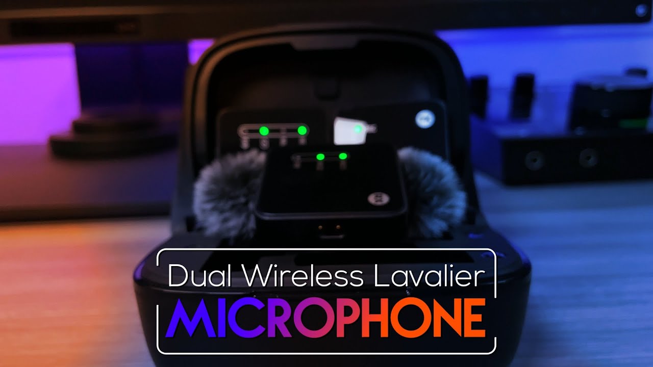 BILIYIP Dual Wireless Lavalier Mic For iOS & Cameras With TRS Audio Jack