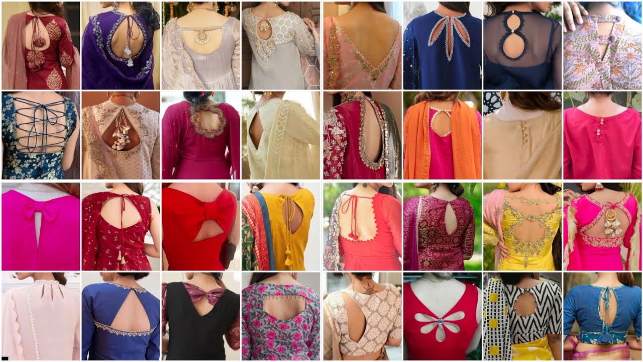 Classic And Stylish Back Neck Design Ideas for Kurti/Blouse/Top 2025