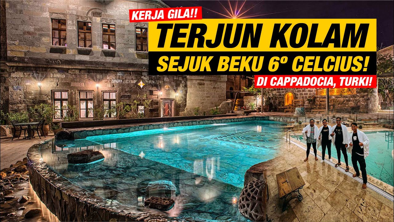 Ep13 Terjun dalam Kolam Sejuk 6 Celcius di Cappadocia, Turki!