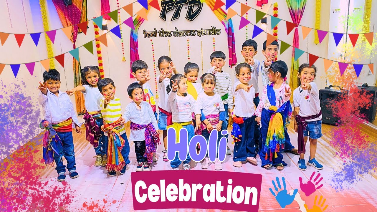 Badri ki Dulhania dance video Kids Holi celebration FTD studio  ￼
