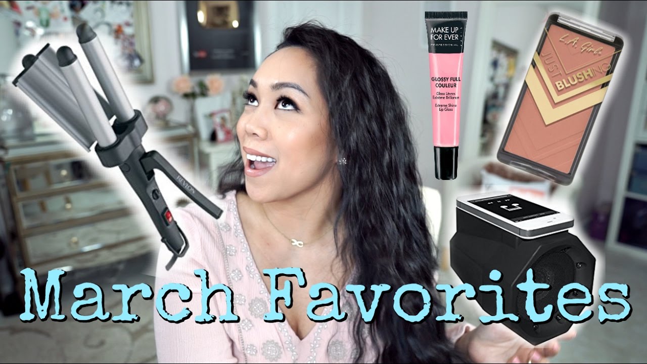 MARCH 2017 FAVORITES! Hair Waver, Portable Speaker, Blush - itsjudytime