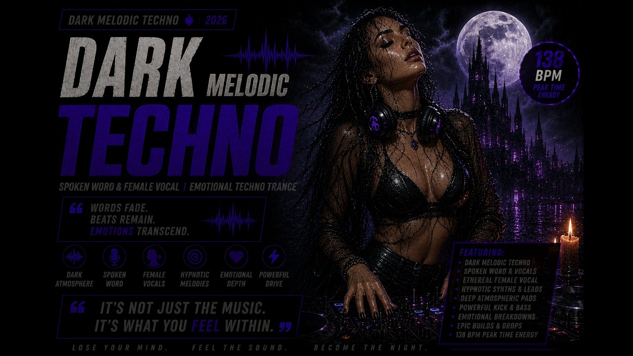 Dark Melodic Techno 🔥 | Spoken Word & Female Vocal | Emotional Techno Trance