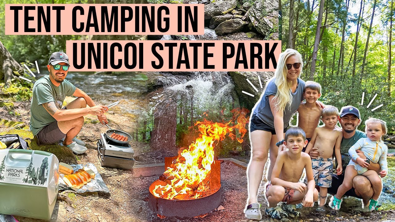 Tent Camping in Unicoi State Park Near Helen, Georgia | Camping with Kids | Pangani Tribe