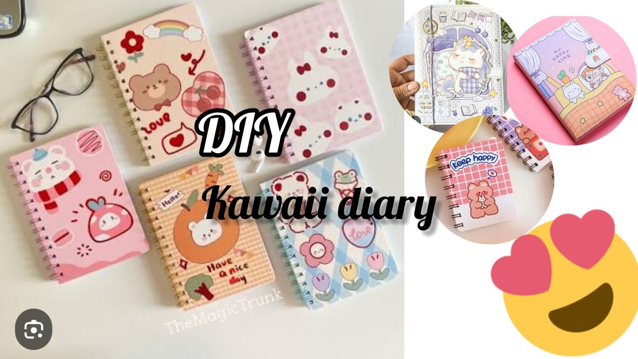 DIY kawaii diary with simple steps😊♥️📗#pranjalcreativecorner#video