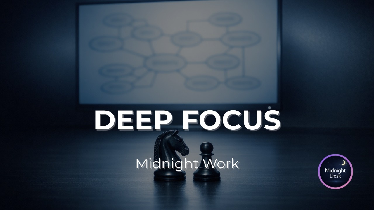 Deep Focus Music for Work | Cold Strategic – Midnight Office Ambient (1 Hour)[Vol.148]