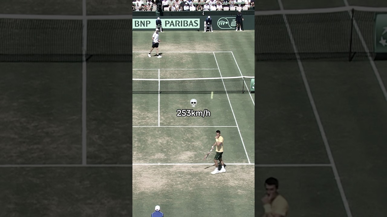 253km/h serve!  😳 John Isner serving unstoppable serves! #daviscup #shorts #tennis #tennisplayer