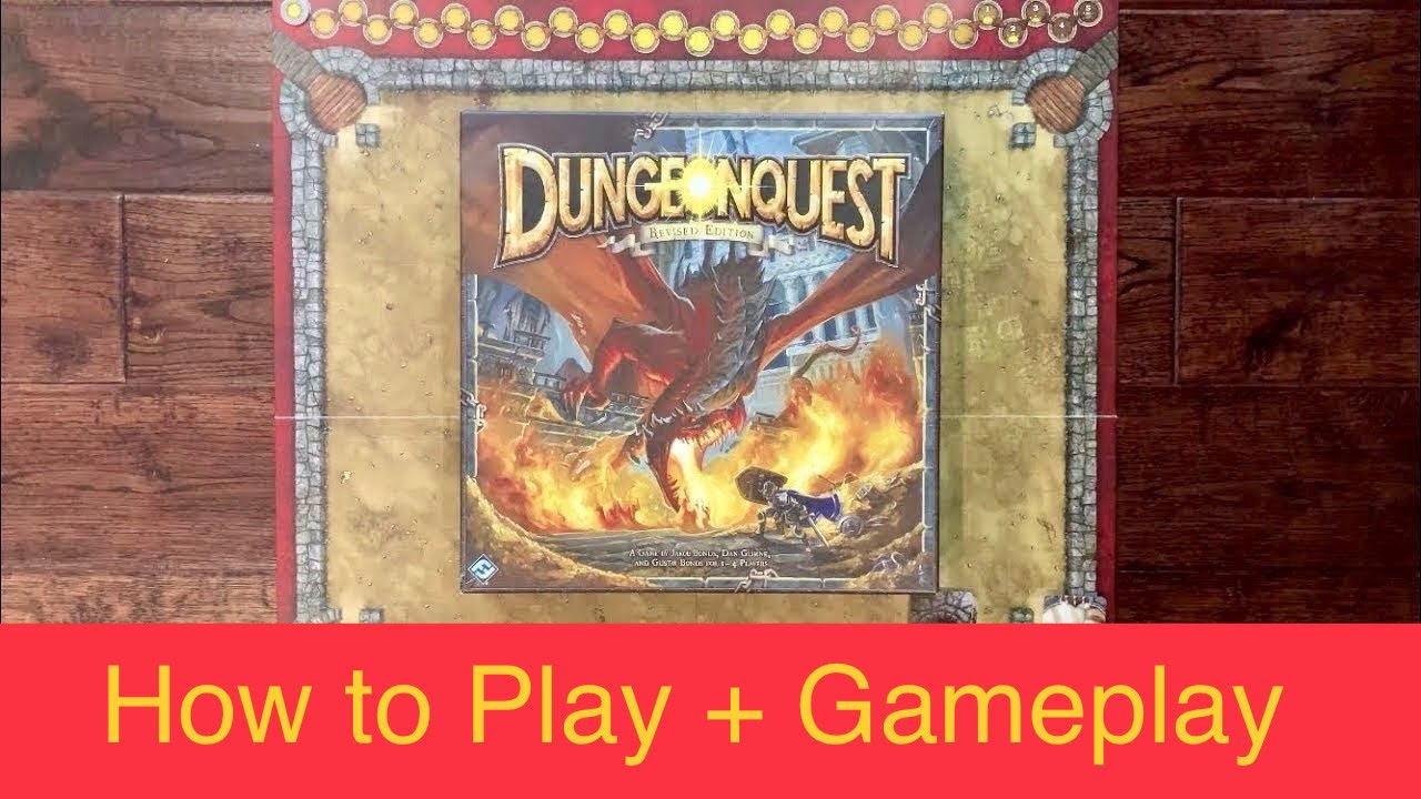 Learn How to Play this Classic Game! DungeonQuest Revised Edition (2014) Fantasy Flight Board Game