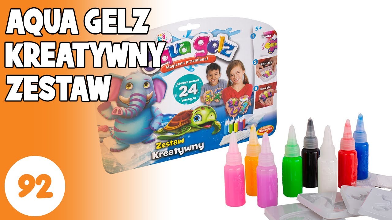 AQUA GELZ KREATYWNY ZESTAW | Testujemy kolorowe żelki | Magiczne figurki