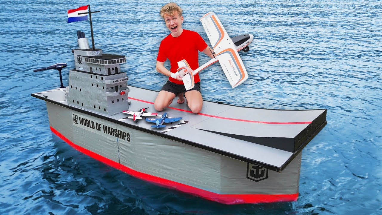 DUCT TAPE VLIEGDEKSCHIP BOUWEN (met RC vliegtuigen)